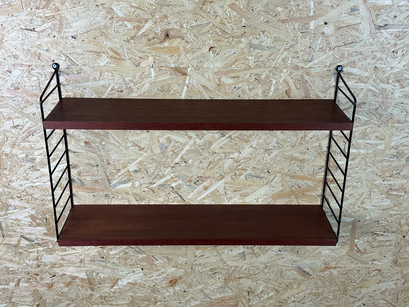 60s 70s Teak String Shelf Module By Kajsa & Nils "Nisse" Strinning Sweden 60s photo for sale