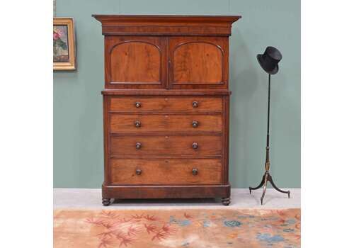 Victorian Mahogany Cupboard, 1800s