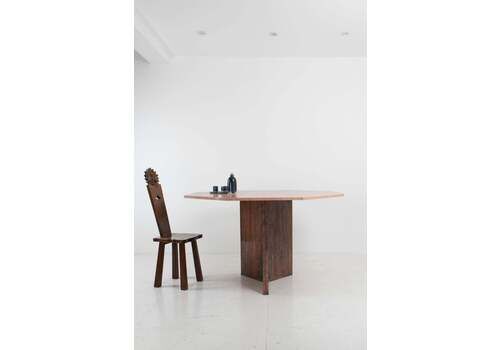 Octagonal Pink Granite Dining Table