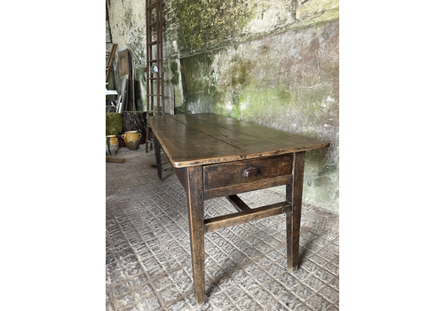 Antique French Walnut Rustic Farmhouse Table