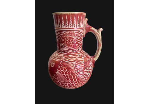 William De Morgan Jug, 1800s, Antique
