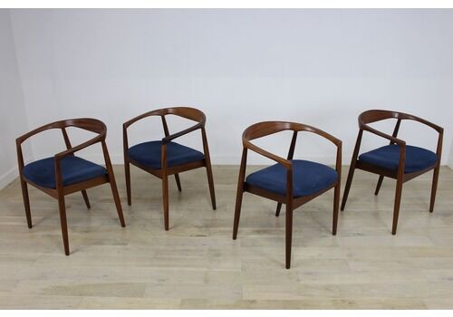 Set Of 4 Teak Troja Chairs Designed By Kai Kristiansen In 1959