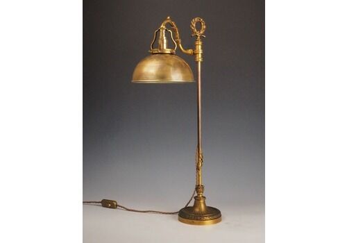 Gagneau Of Paris Antique Table Lamp – Rise And Fall Mechanism