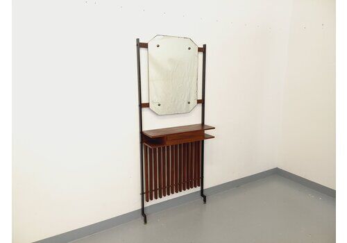 Italian Teak And Metal Hall And Cloakroom Furniture