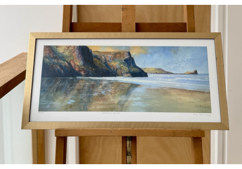 Reflections Rhossili Limited Edition Giclee Print Signed R N Banning