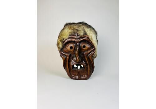 Vintage Swiss Wall Mask, Tschäggättä Mask, Original Lötschentaler Mask, Traditional Wall Mask, Unique Man Cave Decor