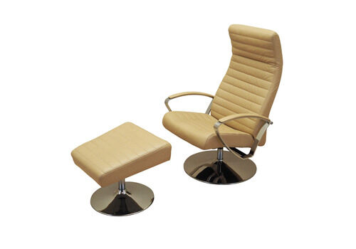 Lounge Armchair And Footstool Set, Danish Design, 1970s, Manufacture: Boconcept