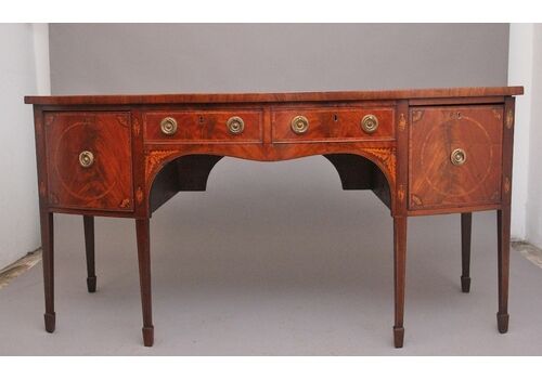 A Superb Quality Georgian Inlaid Mahogany Bowfront Sideboard