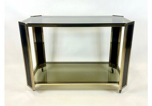 Vintage Austrian Brass Trolley Bar, 1980s