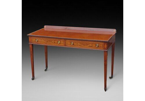 Edwardian Mahogany Hall Table By Edwards & Roberts