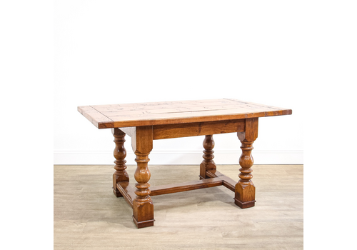 Hefty Solid Oak 20th Century Refectory Table