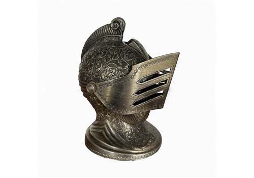 Mid Century Modern Japanese Medieval Knight Helmet Tabletop Decorative Lighter