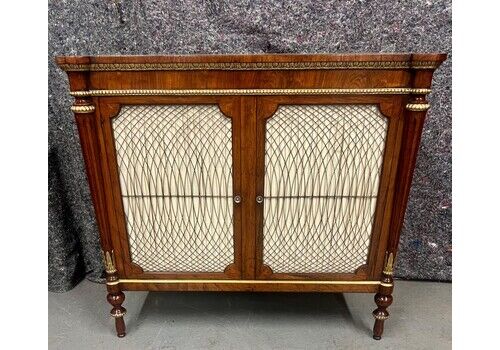 Superb Rosewood & Gilded Side Cabinet