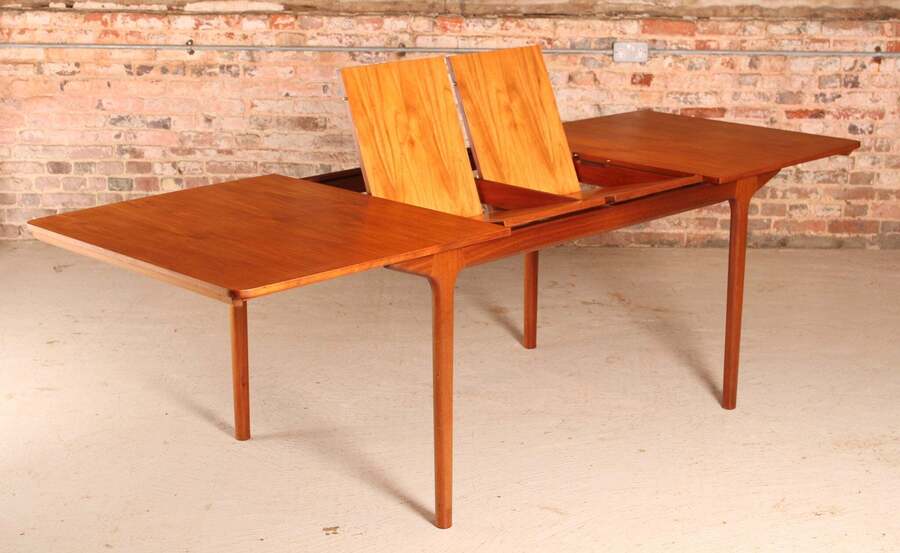 Mid Century Extending Teak Dining Table By McIntosh, Circa 1960s photo Furniture