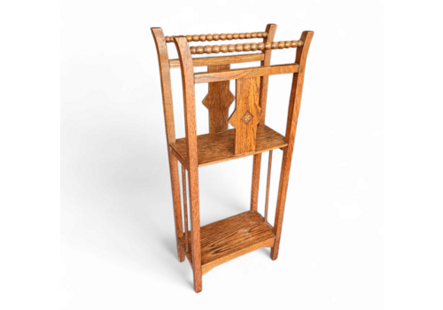 Oak Side Table / Rack 1940s, Vintage
