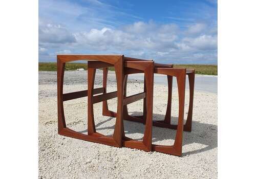 A Teak Set Of Three Nesting Tables From The "Quadrille" Range By R Bennett For G Plan.