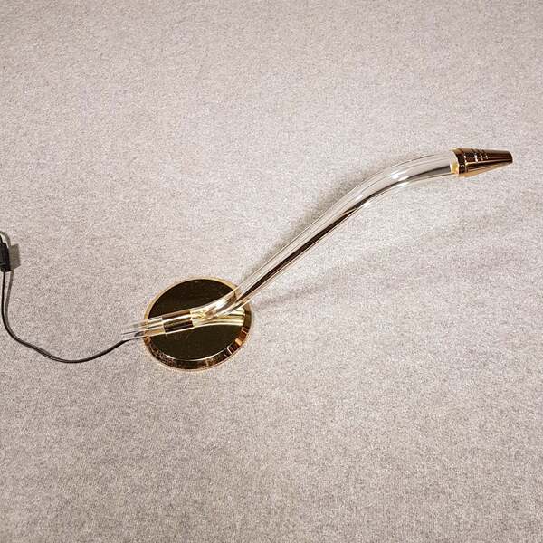 Copy Of Brass And Lucite Serpent Table Lamp, Spanish Design, From Grupo Mci   1970s Showmodel photo furniture