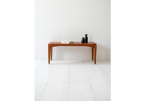 Vintage 1960s Scandinavian Teak Bench