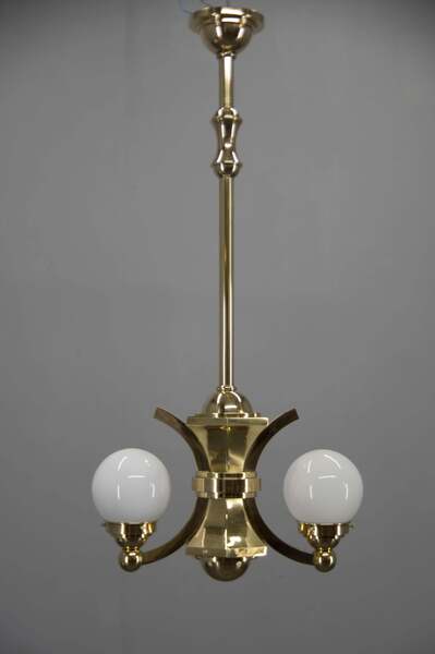 Art Deco Chandelier Attributed To Gocar, 1910s, Restored photo furniture