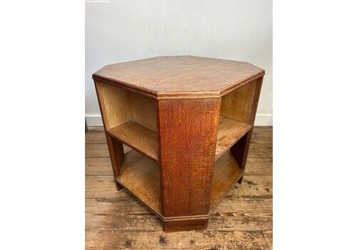 Heals Octagonal Limed Oak Book Table