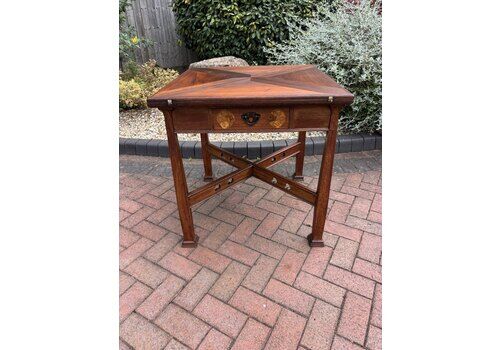 Arts & Crafts Walnut Card Table