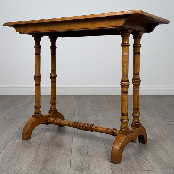 Antique 19th Century Fine Quality Side Table In Oak photo furniture