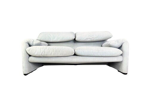 Original Cassina Maralunga Two Seater Sofa Couch Vico Magistretti