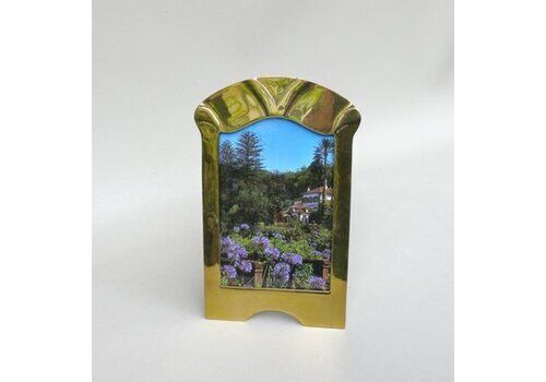 German Art Nouveau Picture Frame In Brass, 1890s