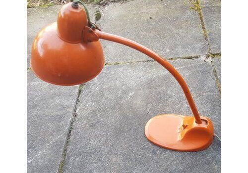 Bauhaus Orange Desk Lamp Attributed To Marianne Brandt For Kandem Leuchten, 1940s