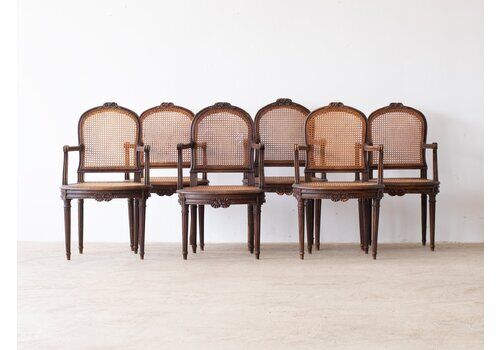 Louis XVI Style Carver Chairs, 1900s
