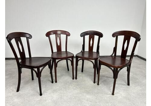 Set Of 4 Thonet Dining Chairs No.164