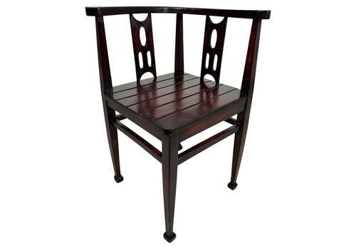 Jugendstil Corner Chair Attr. To Josef Hoffmann