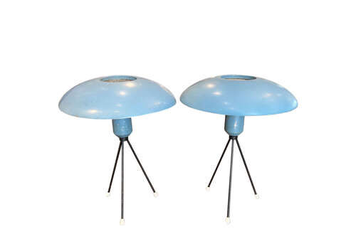Pair Of Kalff For Philips Table Lamps, Dutch 1950s