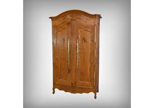 Nantaise Cherrywood Wardrobe, Louis XV Style – Part 1 Of The 19th Century