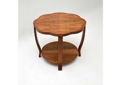 Art Deco Figured Walnut Occasional / Coffee Table