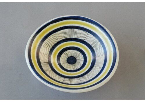 Hand Painted Bowl By Stig Lindberg For Gustavsberg, Sweden, 1950s