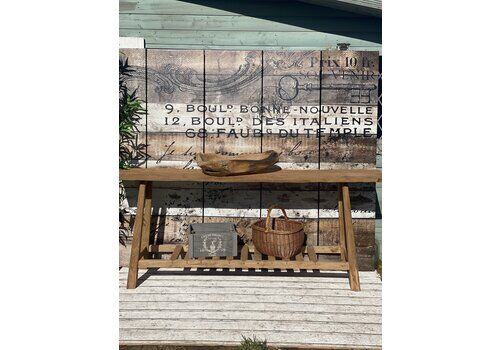 Handmade Rustic Teak Console Table