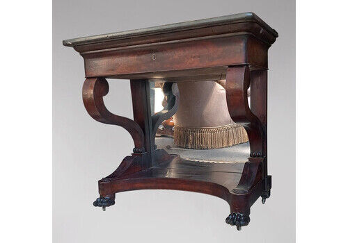 Restoration Console On A Mahogany Mirror Background