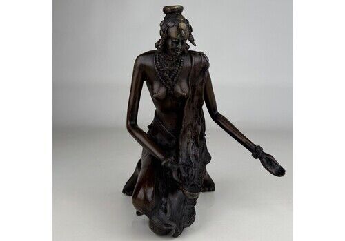 Antique 19th Century Decorative Bronze Sculpture ( Ref Af 4185 )