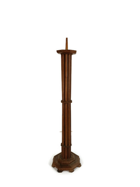 Octagonal Holder Very Large Wooden Octagonal Candle Stick Holder Vintage Barn Style ...