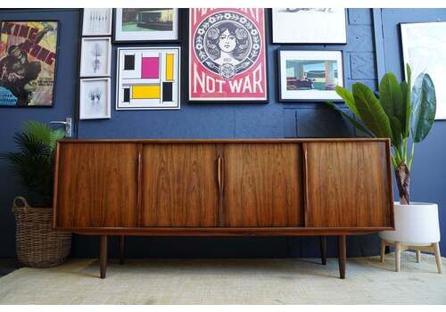 Mid Century Danish Sideboard In Teak – Sculpted Scandinavian Design, 1960s
