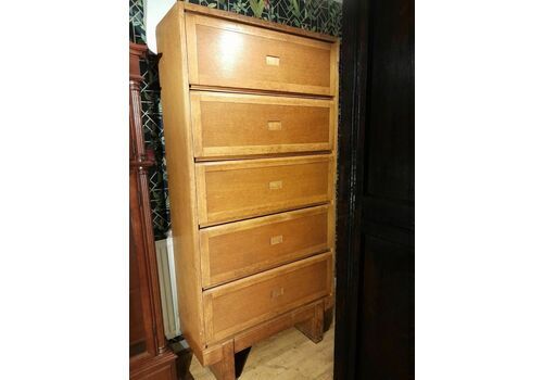 Pair Of Tall Mid Century Er Staverton Barrister Bookcases Silid Oak