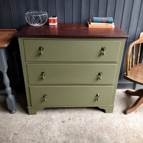 Painted Antique Chest Of Drawers Vinterior