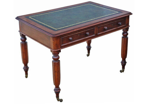 Antique 19th Century Mahogany Writing Desk – Fine Quality Dressing Or Side Table