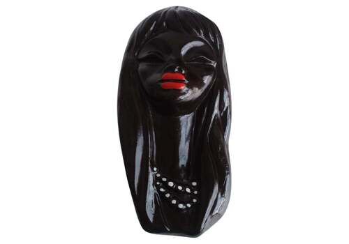 Mid Century Ceramic Wall Relief Of A Maasai Woman