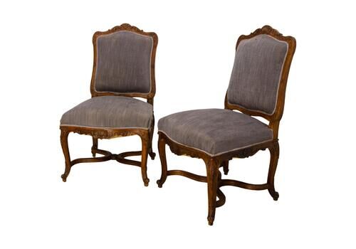 Pair Of Regency Chairs Or Fauteuils To Be Re Upholstered Midcentury