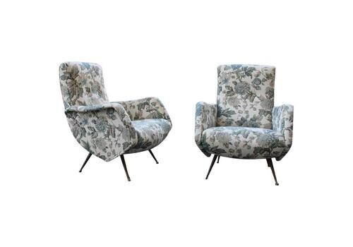 Isa Sofa And Armchairs Living Room Set Aldo Morbelli Italia 1950s Ottone Feet