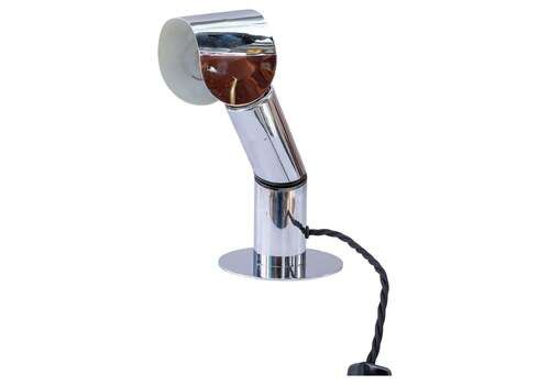 Adjustable Space Age Nickel Wall Or Table Lamp Around 1970s