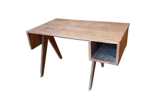Varnished Teak Desk, Pierre Jeanneret (1896 1967)
