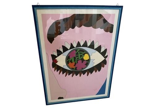 1985 Italy Pop Art Multi Colors Print By Ugo Nespolo